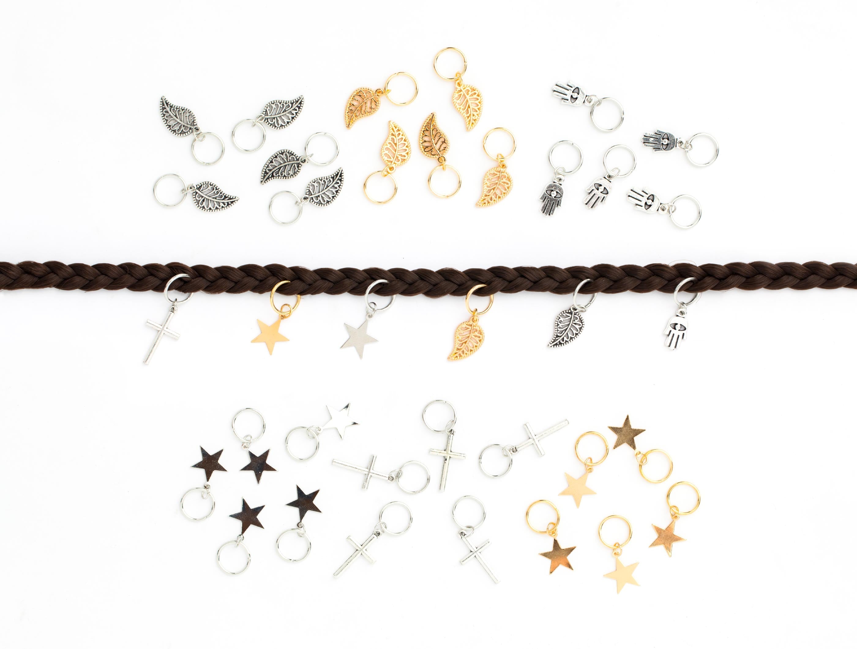 Hair clip with pendant STAR AFROline (5pcs)