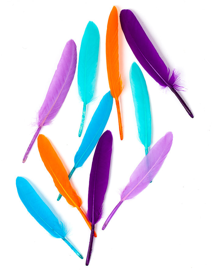 Hajékszer colored feather hair ornament Pink AFROline (1pc)